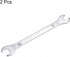 uxcell Thin Open End Wrench, 8mm x 10mm Metric Mirror-Chrome Plated High Carbon Steel, for Household Maintenance and General Repairs, 2 Pcs...