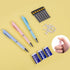 AUAUY 3 PCS Pastel Mechanical Pencil Set, 0.7 mm Cute Candy Colors Mechanical Pencil with 6 Tubes HB Lead Refills, 3 PCS Erasers and 24 PCS Eraser...