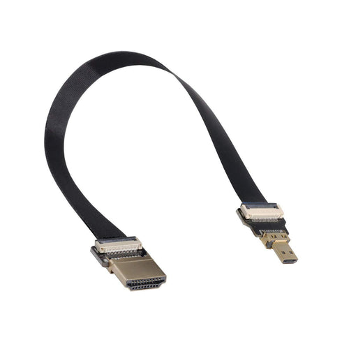 xiwai CYFPV HDMI Male to Micro HDMI Male Extension FPC Flat Cable 1080P for FPV HDTV Multicopter Aerial Photography (0.8m)...