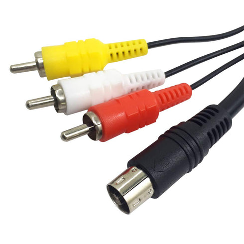 AFUNTA 6 Feet Standard AV Cable RCA Connection Cord Compatible Sega Genesis 2 & 3...