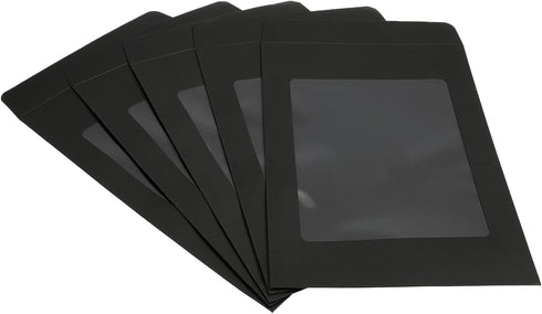 PATIKIL Full Face Window Envelopes 10 Pack A4 Clear Single Sided for Mailing Statement Photos Catalogs, Black...