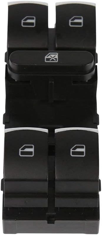 Master Driver Power Window Switch 5ND959857 1K4959857B 5K4959857 Front LH Compatible with VW Volkswagen CC Golf Jetta Passat Tiguan 2005 2006 2007...