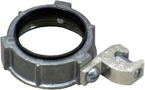 Sigma Engineered Solutions, Gray ProConnex 43385 Rigid Insulated Metallic Grounding Bushing with Lay-in Lug 1-1/2-Inch Conduit Fitting, 1-Pack, Si...