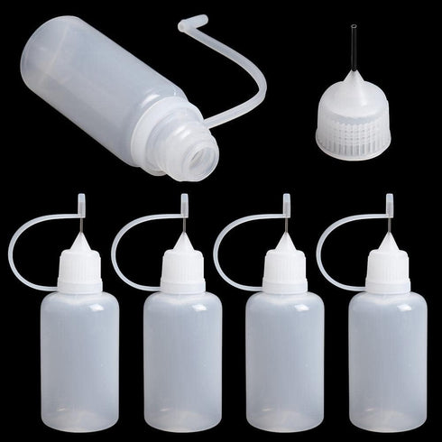 20PCS Precision Needle Point Glue Bottle Applicator, Empty Glue Squeeze Bottle Dispenser, Squeeze Bottle for Paper Quilting DIY Craft (10ml)...