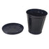 AITING Mini Trash can & Iron Garbage can Pencil Cup Holder 2pcs (Black)...