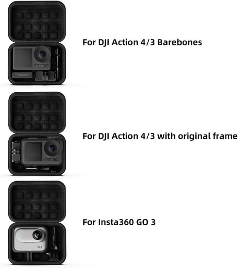 SUREWO Mini Pro Carrying Case for GoPro, Hard Shell Travel Storage Case for Hero 12/11/10/9/8/7/6/5/4,DJI Osmo Action 4/3,AKASO,Campark Camera and...
