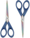 LIVINGO Scissors 7 Inch All Purpose Titanium Scissors Bulk 2 Pack, Left/Right Handed, Forged Stainless Steel Sharp Blade Shears Multipurpose for H...