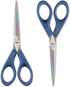 LIVINGO Scissors 7 Inch All Purpose Titanium Scissors Bulk 2 Pack, Left/Right Handed, Forged Stainless Steel Sharp Blade Shears Multipurpose for H...