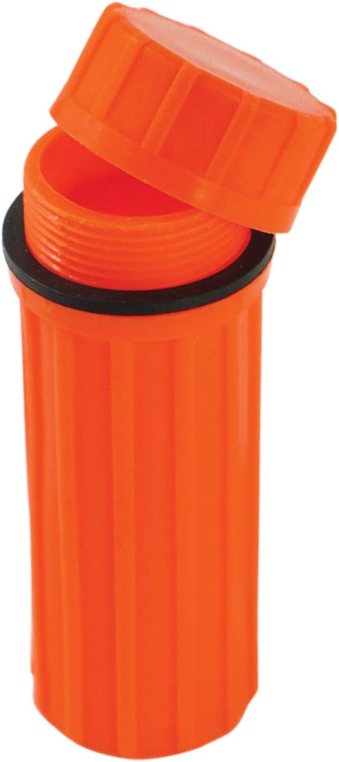 SE 3-in-1 Orange Waterproof Match Storage Box with Signaling Mirror and Firestarter Flint - CCH6-1...