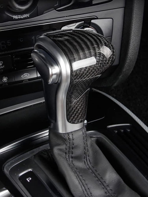 Compatible with Audi A4 A5 Allroad Automatic A6 Q7, A7 S6 S7, Q5 Gear Shift Knob Cover Trim, Accessories Auto Gear Shift Knob Cover Trim Cap or Ca...
