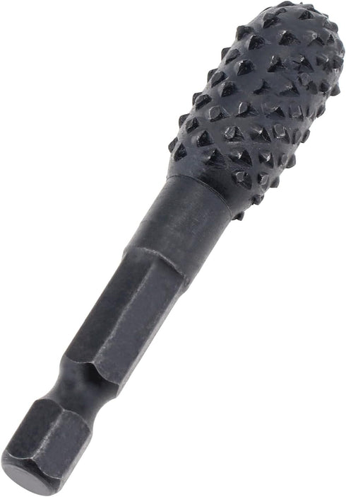10pcs Rotary Burr Wood Carving Rasp Files Set for Woodworking Carving & Rubber Deburring, Shaping and Grooving, with 1/4" Hex Shank Wood Carving R...