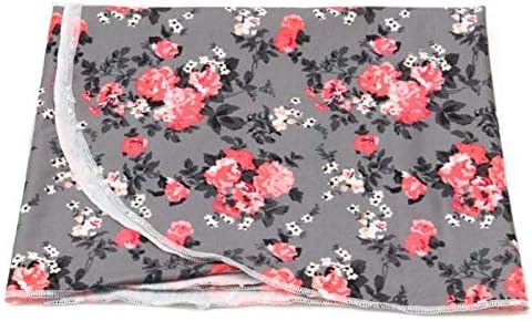 Infant Floral Swaddle Wrap with Headbands Hats Value Set Newborn Receiving Blanket Photography Props 35X35inch (Gray-2)...