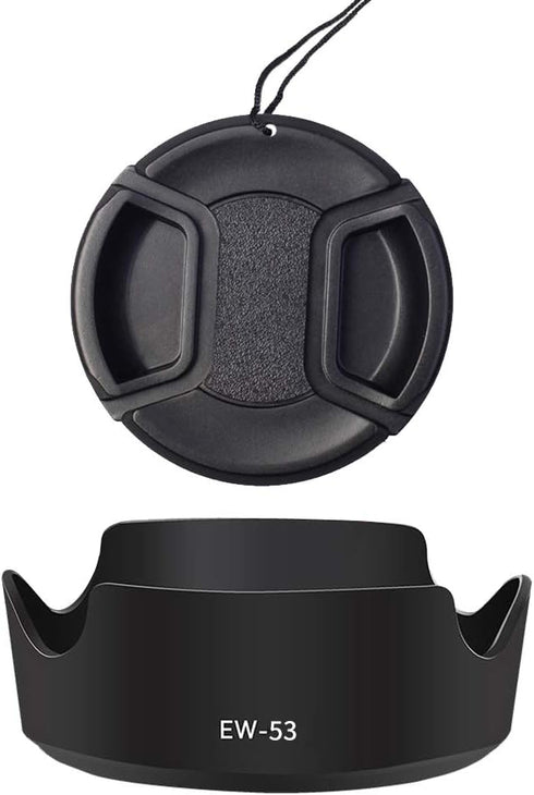EW-53 Lens Hood and 49mm Lens Cap Compatible for Canon M50II M50 M6 kit EF-M 15-45mm F/3.5-6.3 Lens (1+1 Pack)...