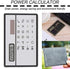 8 Digit Silver and Black Ultra Thin Solar Power Calculator with Touch Screen Credit Card Design Portable Mini Calculator for Business School Basic...