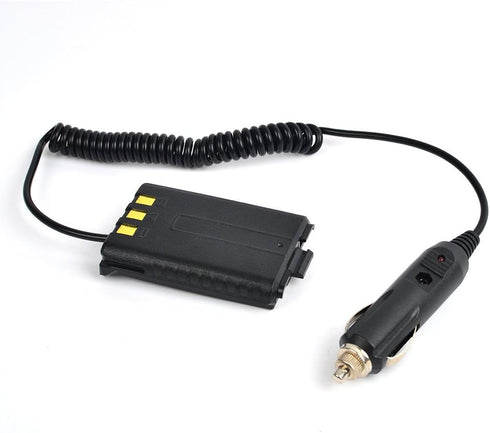 Battery Eliminator Car Charger for Baofeng Transceiver Ham Radio UV-5R UV-5R+ UV-5RA UV-5RA+ UV-5RB UV-5RC UV-5RD UV-5RE UV-5RE Plus Walkie Talkie...
