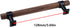 Antrader 4-Pack Drawer Pulls,Hole Centers 128mm/5.04" Walnut Wood Kitchen/Wardrobe/Cabinet Hardware Pull Handle with Screw,6.57" Total Length...