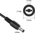 12V DC 2A Wall Power Supply Adapter with 2.1mm x 5.5 Plug 2A(2000MA) AC 100-240V to DC 12Volt Transformers, Switching Power Source Adaptor for 12V...