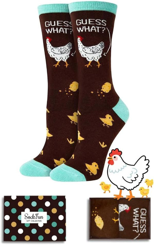Funny Socks for Women - Novelty Cow LLama Chicken Animal Rooster Gifts for Teen Girls...