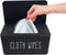 Cloth Wipes Dispenser,8.2L x 4.9W x 3.9H inches,Cloth Baby Face Wipes Container for Homemade Reuseable Diaper Wipes Storage Box Essential for Clot...