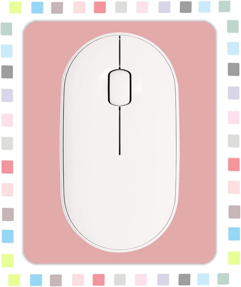 Small Rectangular Mouse pad , only Takes up Mouse Space, Universal Mini Mouse pad Portable Waterproof, with Non-Slip Glue Base, DarkPink 5X6 inche...