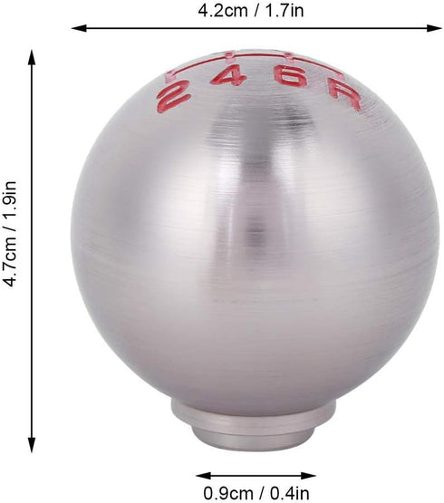 Car Gear Shift Knob Ball Manual Transmission Shifter Car Shift Head M10x1.5 Thread for Honda Civic/City/CRV(6 Speed)...