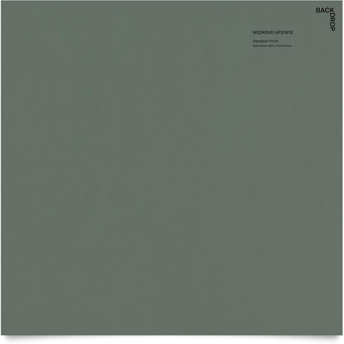 BACKDROP | Premium Interior Paint | Large Adhesive Paint Swatch | WEEKEND UPSTATE - Dark Green With A Hint Of Blue | 12" x 12" Color Sample...