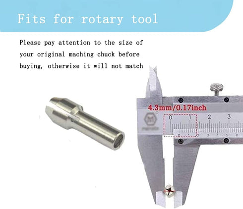 Luo ke 9Pcs Quickly Changed Rotary Collet Set Clamping Nut Fits For Dremel...