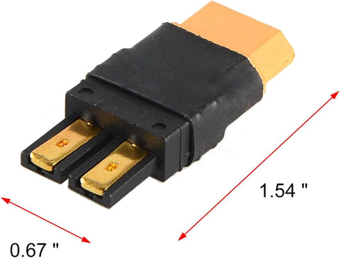 YXQ 3Pcs Compatible with TRX Male to XT60 Female Connector RC Wireless Charger Adapter LiPo......