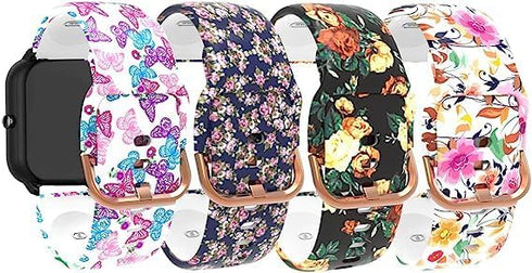 Compatible for MILOUZ IDW19/ENOMIR IDW19/Hoowel IDW19/Faweio IDW19/Amzhero IDW19 Bands for Women, Fadeless Patterned Printed Watch Strap Replaceme...