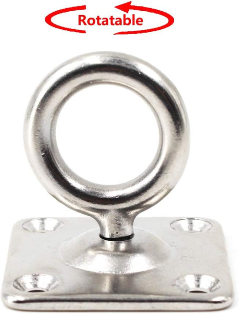 M5 Swivel Ceiling Mount Hook Heavy Duty 304 Stainless Steel for Yoga Swing Boat Rigging Marine Deck Hardware(4PCS)...
