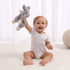 Apricot Lamb Stuffed Animals Security Blanket Gray Elephant Infant Nursery Character Blanket Luxury Snuggler Plush(Gray Elephant, 10 Inches)...