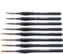 Transon Fine Detail Art Paint Brush Set 8pcs with Triangular Handle for Miniatures Model Craft Face Painting Suitable for Acrylic Gouache Watercol...