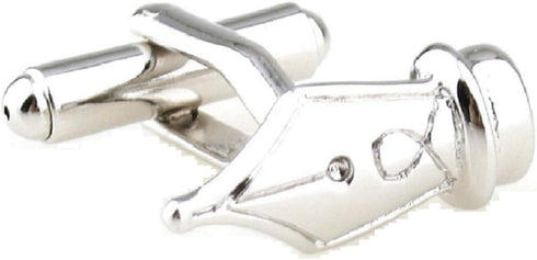 Quill Fountain Pen Teacher CPA Pair Cufflinks in a Presentation Gift Box & Polishing Cloth...