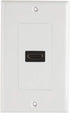 TENINYU Single HDMI Wall Plate (1 Port) - 4K UHD, ARC, and Ethernet Pass-Thru Support (1-Gang) White - for 1 HDMI (1-Port)...