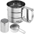 3 in1 Stainless Steel Flour Sifter for Baking 3 Cup Sifter for baking, Flour Sifter for Baking Cakes, Pastries, Pies, Cupcakes and Desserts, Powde...