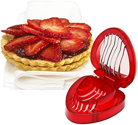 Strawberry Huller Stem Remover and Strawberry Slicer Set,Potatoes Pineapples Carrots Tomato Corer Slicer Cherry Pitter,Fruit Picker Stalks Tools,S...