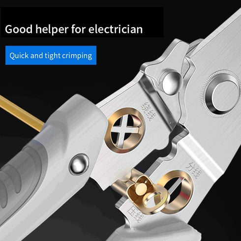 Wire Stripper Tool Set, 7 in 1 Multifunctional Wire Strippers with Heat Shrink Tube, Electrical Cutter Pliers Splitter Winding Wires Cable Crimper...