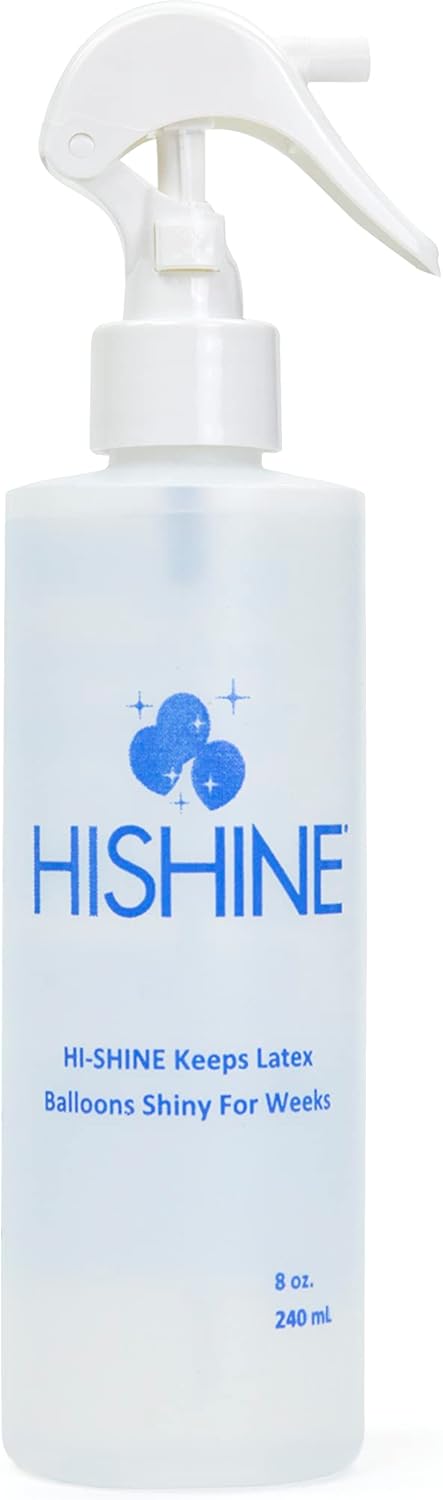Hi-Shine Balloon Spray 8 oz - Instant Gloss & Vibrant Finish - Enhance Party Decor - Birthdays, Weddings, Special Events - Easy Application - Long...