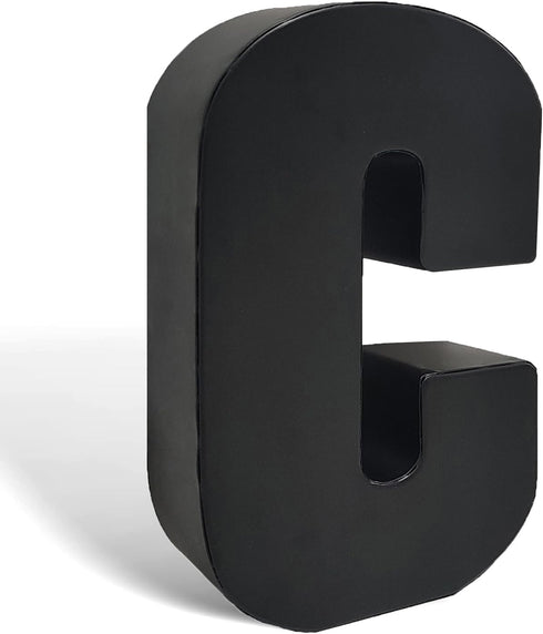 7.87" Metal Letters for Wall Decor, Black Standing 3D Letters, Decorative Farmhouse Hanging Alphabet Signs for Home Bedroom Office Wedding Party (...