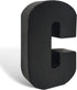 7.87" Metal Letters for Wall Decor, Black Standing 3D Letters, Decorative Farmhouse Hanging Alphabet Signs for Home Bedroom Office Wedding Party (...