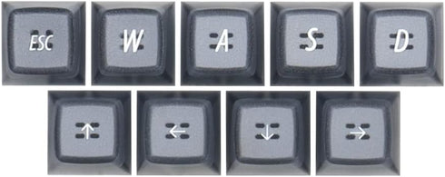 Idobao Translucent Backlight EMA Keycap Sets for ESC,W,A,S,D and Arrow Keys Clear Translucent with Blank/Top Print Socket Face Cartoon PBT Keycaps...