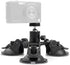 Camera Mount for Car - Camera Suction Mount - Car Mount Triple Suction Cup Mount with 1/4 Threaded Head 360 Degree Tripod Ball Head...