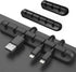 Cable Clips Cord Management Organizer, 3 Packs Silicone Adhesive Hooks, Wire Holder USB Power Charging Accessory Mouse PC Nightstand Desktop Wall ...