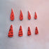 200 Pieces Christmas Carrot Nose Buttons Christmas Wooden Buttons DIY Ornament Christmas Snowman DIY Decoration Craft, 4 Sizes, 2 Styles...