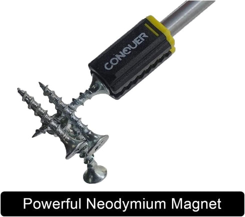 2-Piece Self-Adjusting Bit Magnetizer Ring/Demagnetizer for 5/32 to 1/4 Inch(4 to 6.5mm) Hex and Round Shank, Screwdriver Bit Drive Holder, Powerf...