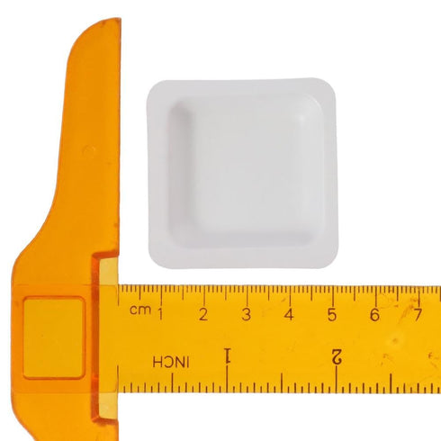 Weighing Dishes 100pcs Plastic New White Square Dish Laboratory Equipment 7ml Weigh Boat Set Measuring Storing Powders Liquids...