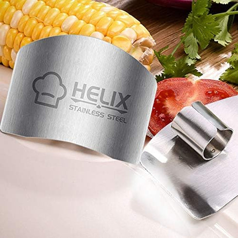 N / D 3 Pack Stainless Steel Finger Guard Protector for Cutting, Slicing and Dicing, Avoid Hurting While Chopping...