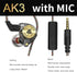 Wired Gaming Earbuds, Ak3file in Ear Monitors, Deep Bass Sound Wired Earbuds, HiFi in Ear Headphones with 1DD 10mm Dynamic Driver, IEM for Music G...