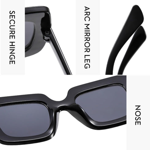 Oversized Crystal Sunglasses for Women Square Thick Frame Bling Rhinestone Elton John Sparkling Glasses...