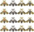 16 PCS Honey Bee Brooches Lapel Pins Crystal Insect Themed Bee Brooches...
